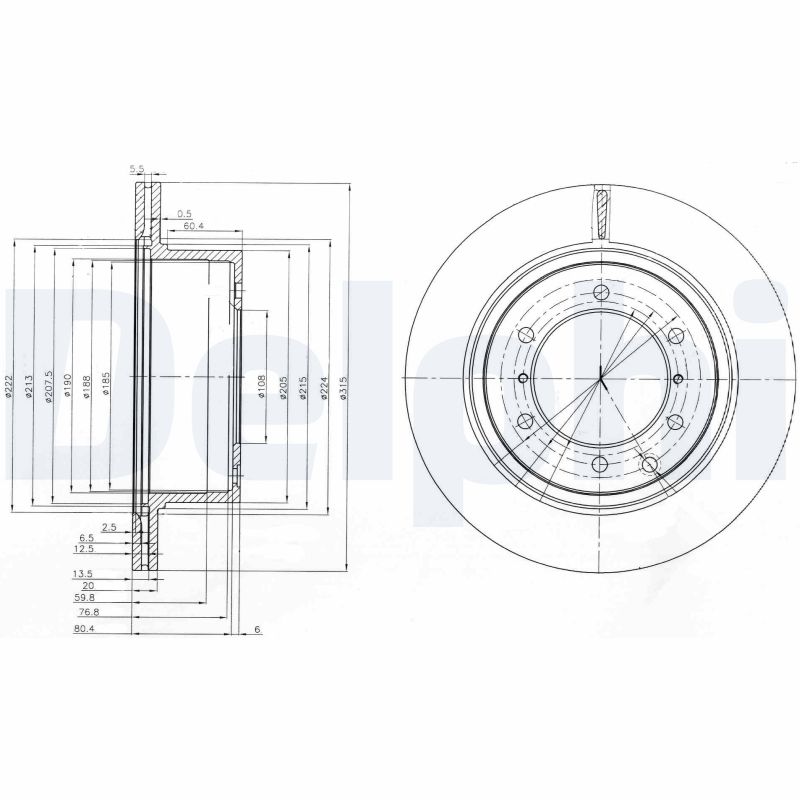 Brake Disc - BG4014 DELPHI