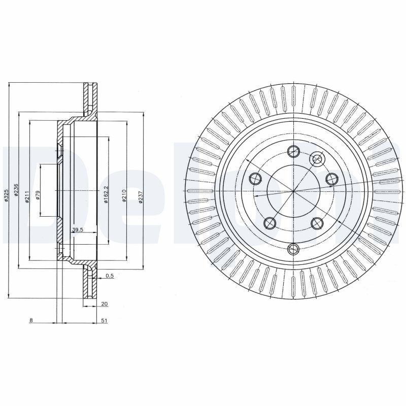 Brake Disc - BG4020C DELPHI