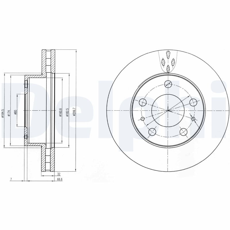 Brake Disc - BG4060 DELPHI