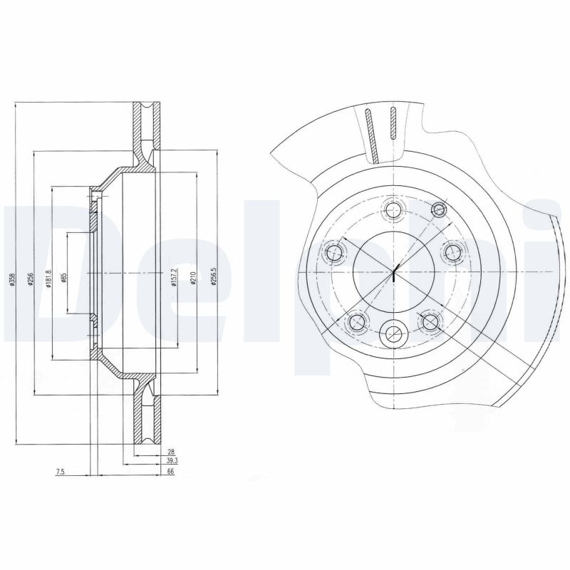 Brake Disc - BG4070 DELPHI