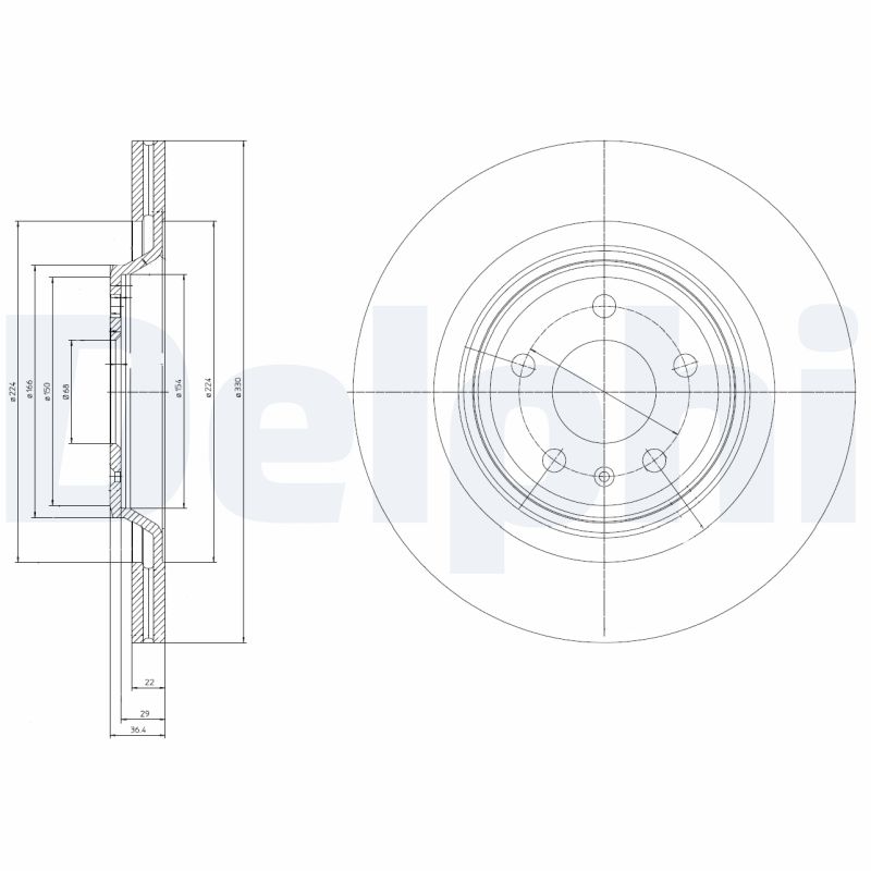 Brake Disc - BG4078 DELPHI