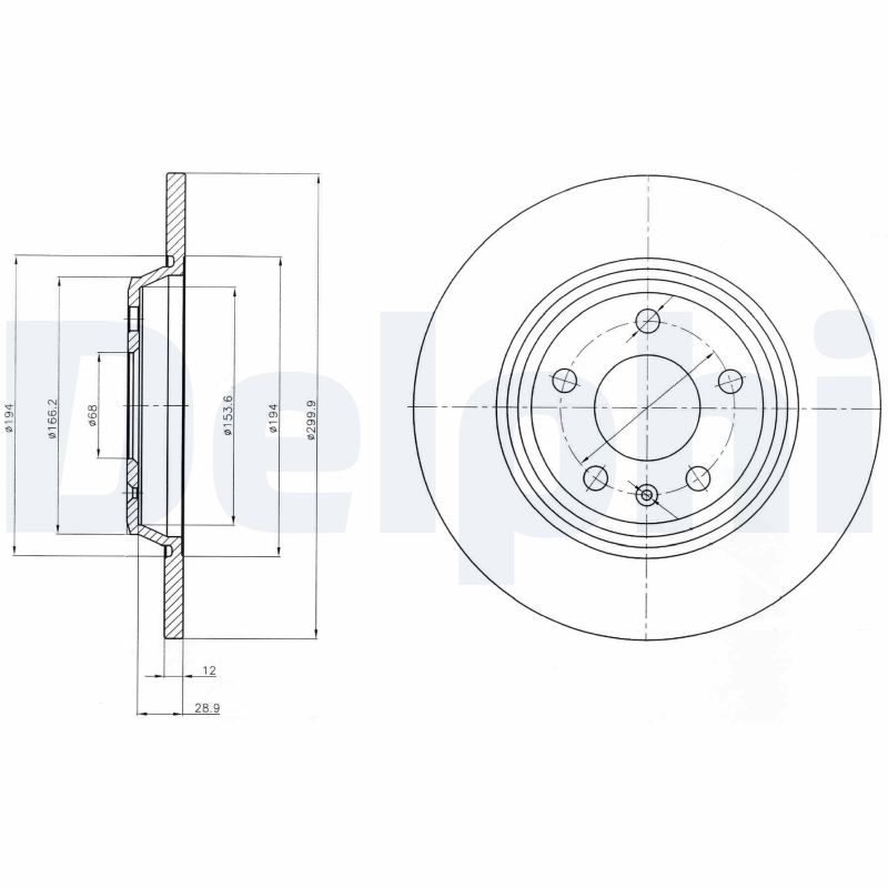 Brake Disc - BG4081C DELPHI