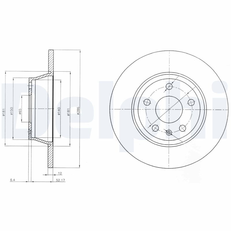 Brake Disc - BG4089 DELPHI