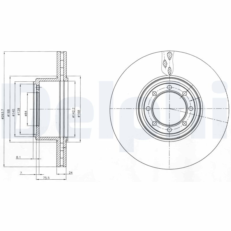 Brake Disc - BG4102 DELPHI