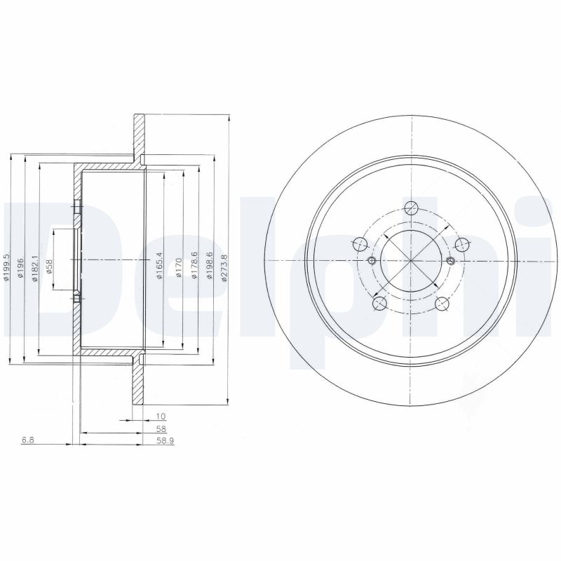Brake Disc - BG4129 DELPHI