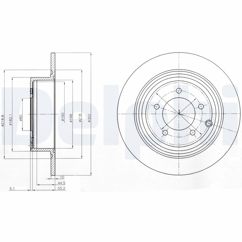 Brake Disc - BG4169 DELPHI
