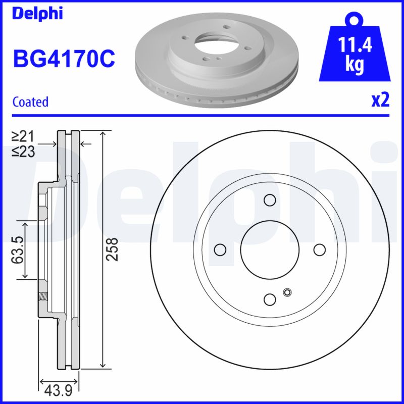 Discofreno - BG4170C DELPHI