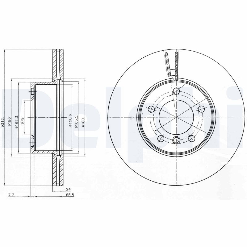 Brake Disc - BG4172C DELPHI