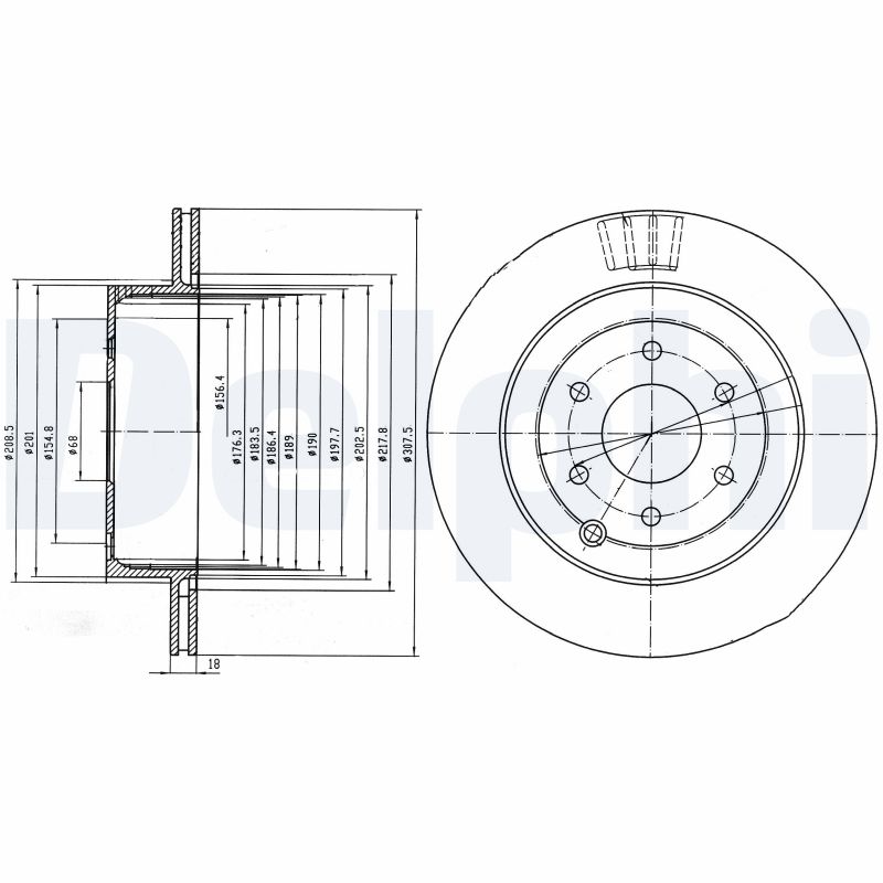 Brake Disc - BG4174 DELPHI