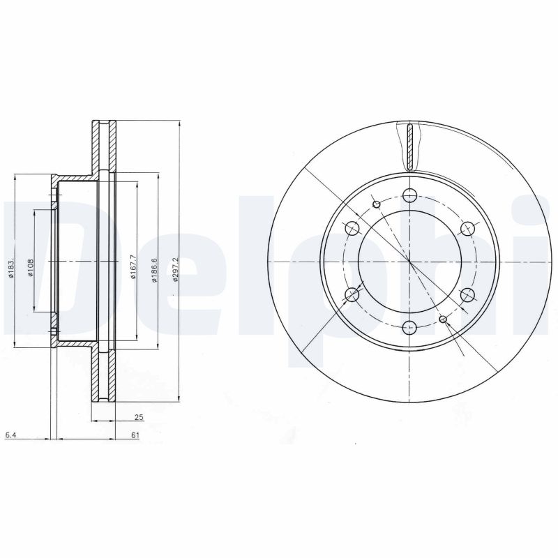 Brake Disc - BG4211C DELPHI