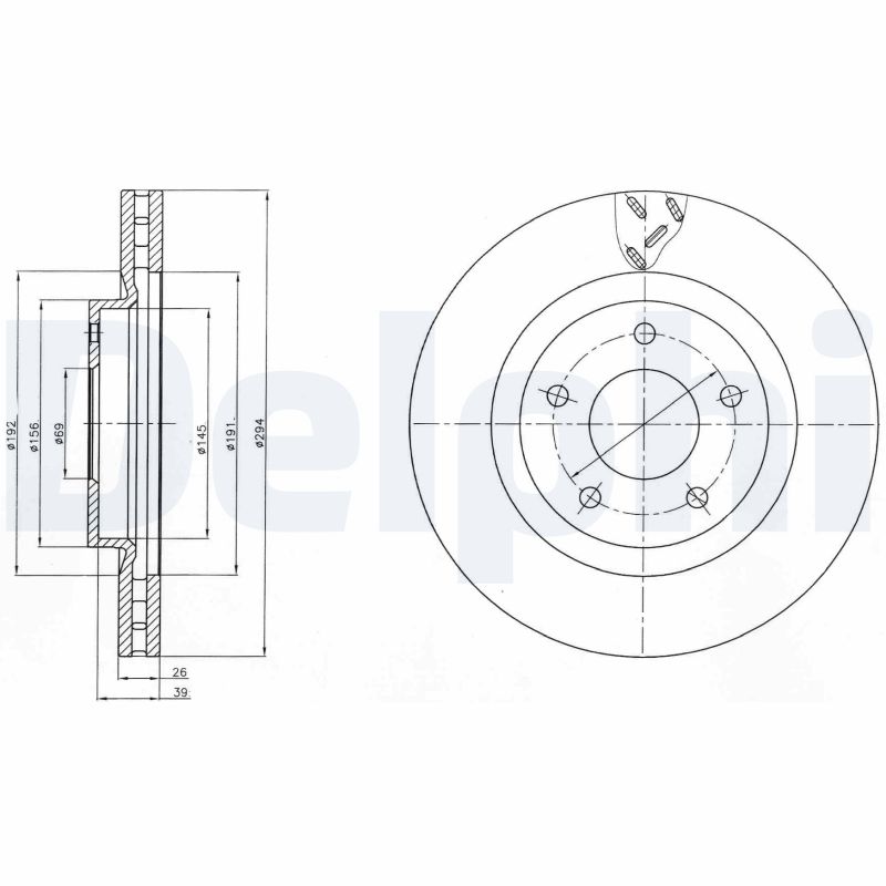 Brake Disc - BG4246 DELPHI