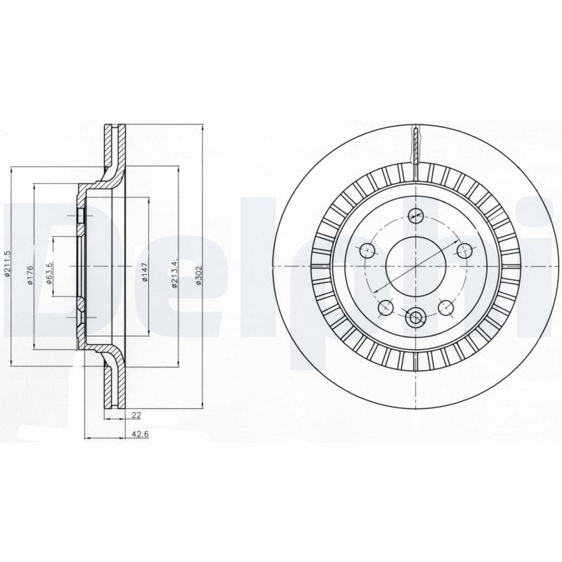 Brake Disc - BG4270 DELPHI