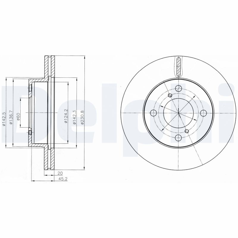Brake Disc - BG4271C DELPHI
