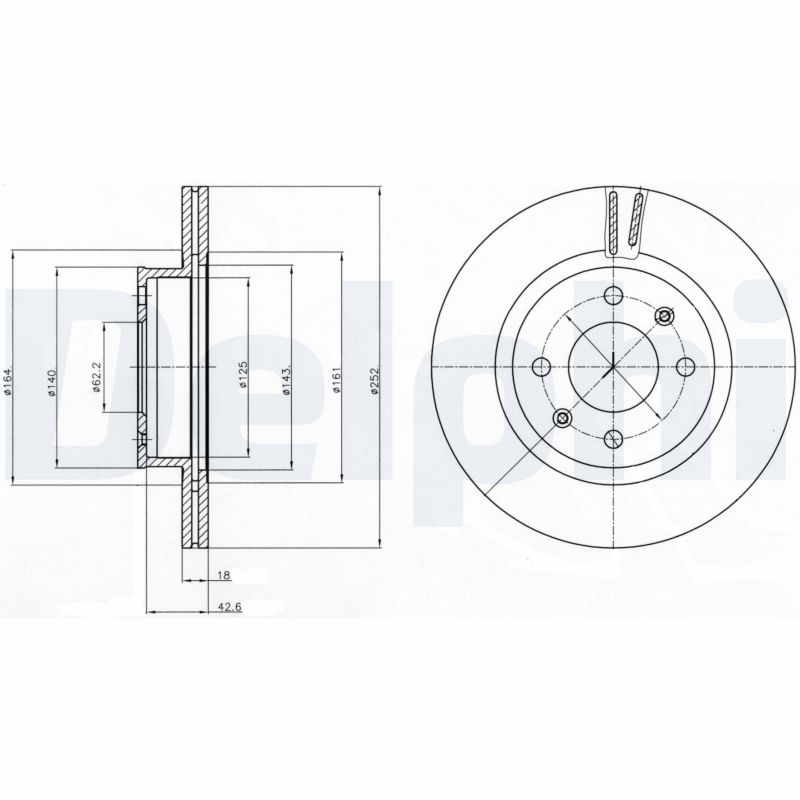 Brake Disc - BG4295 DELPHI