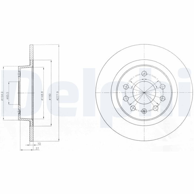 Brake Disc - BG4300 DELPHI
