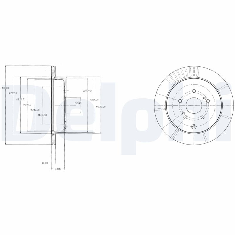 Brake Disc - BG4329 DELPHI