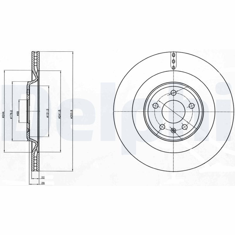 Discofreno - BG4387C DELPHI