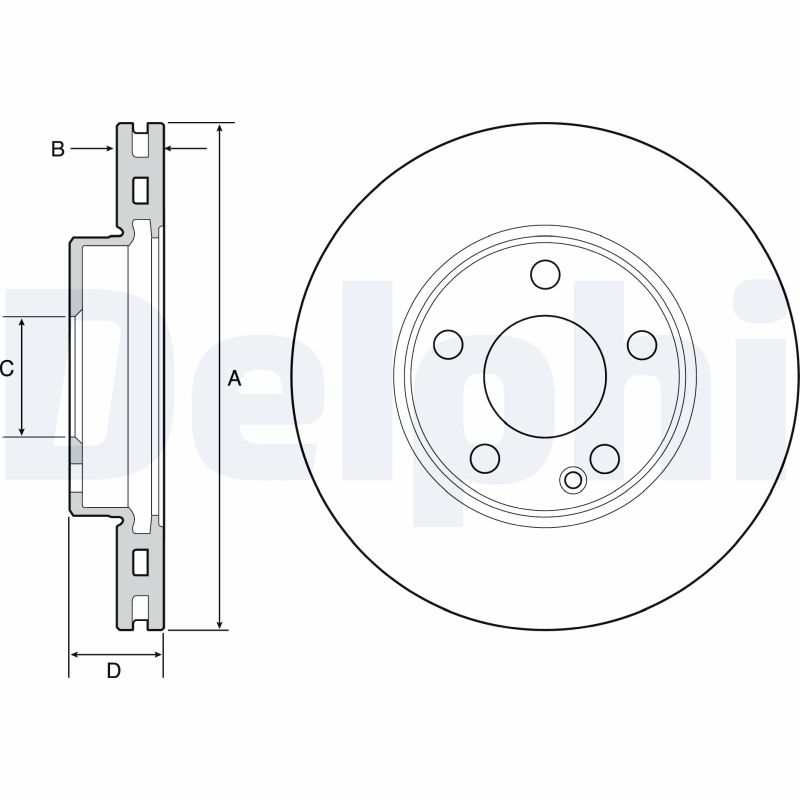 Brake Disc - BG4554C DELPHI