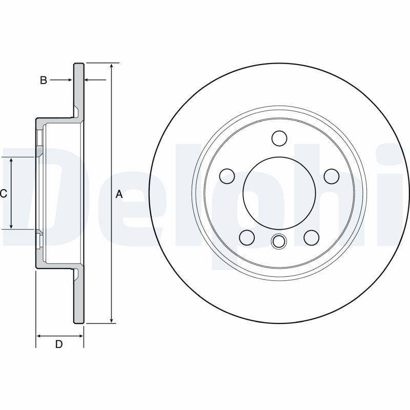 Brake Disc - BG4561C DELPHI