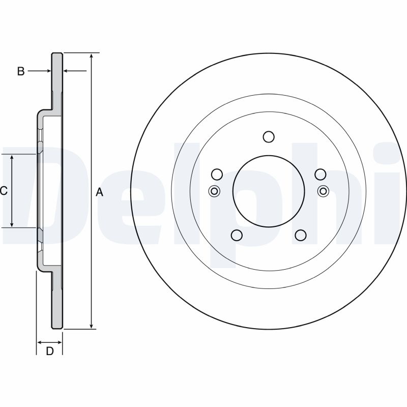 Brake Disc - BG4563C DELPHI