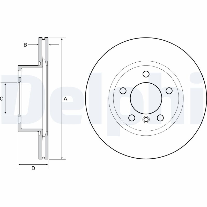 Brake Disc - BG4645C DELPHI