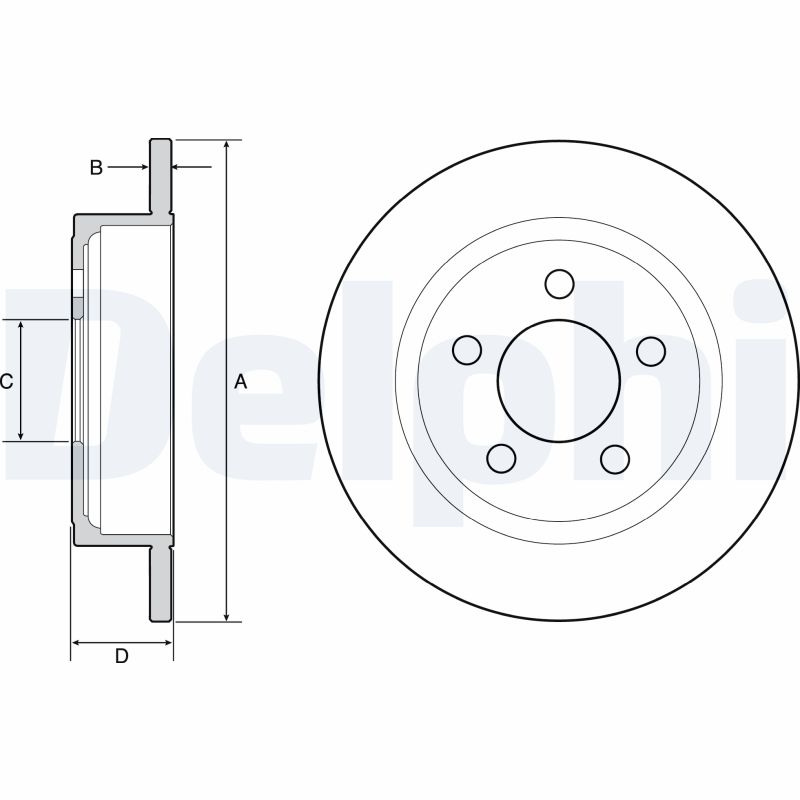 Brake Disc - BG4648 DELPHI