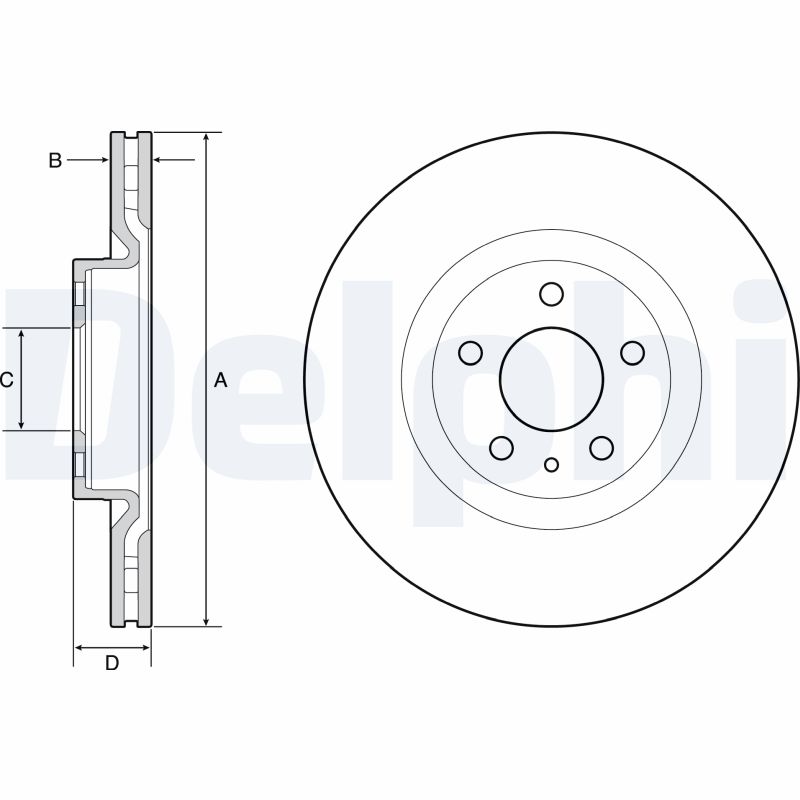 Brake Disc - BG4654C DELPHI