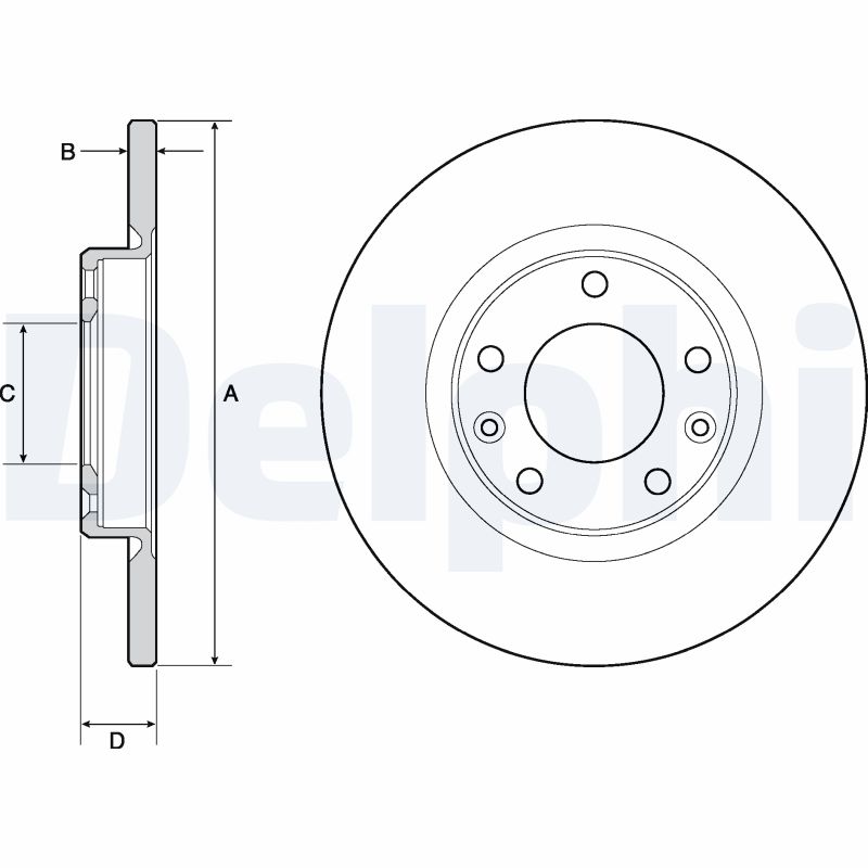 Brake Disc - BG4661C DELPHI