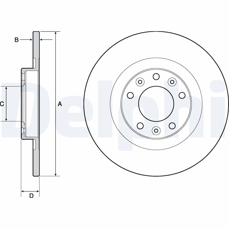 Brake Disc - BG4662C DELPHI