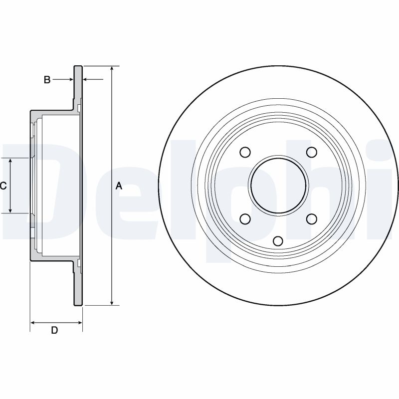 Brake Disc - BG4666C DELPHI