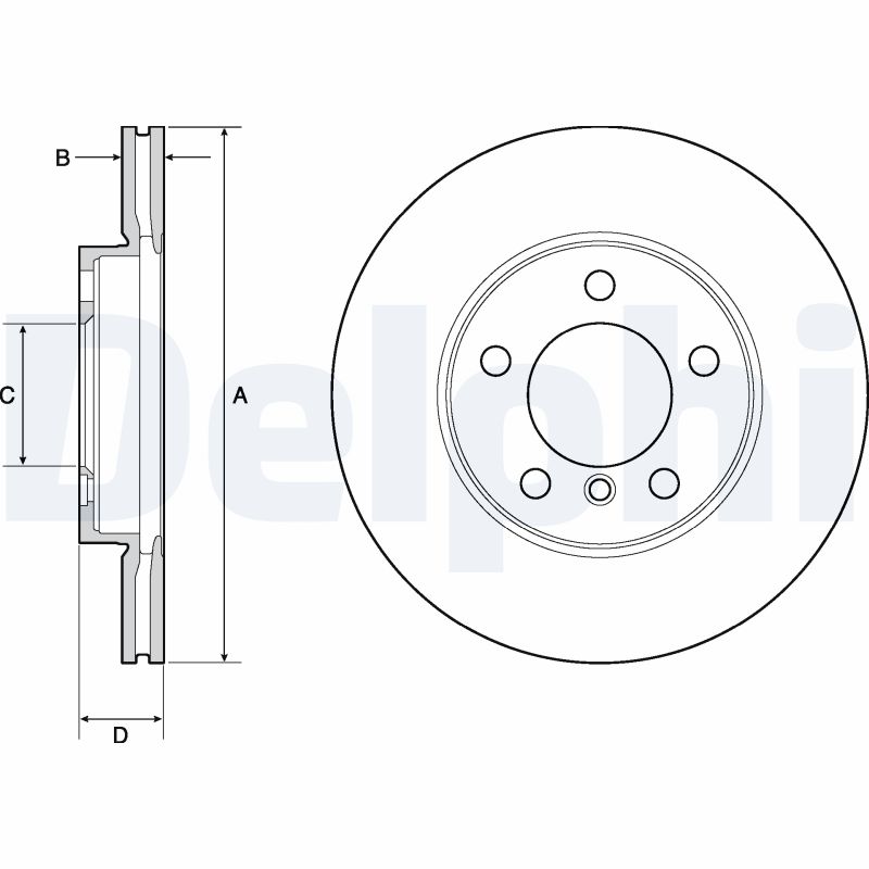 Brake Disc - BG4668C DELPHI