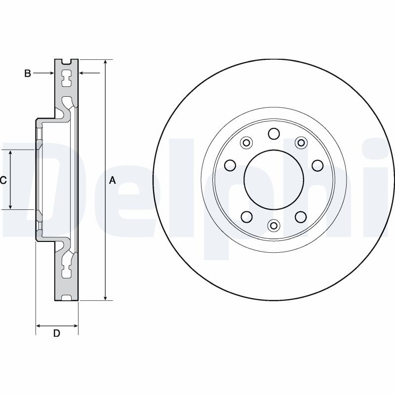 Brake Disc - BG4669C DELPHI