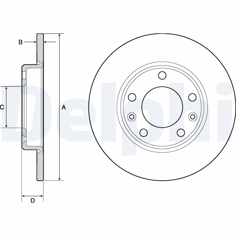 Brake Disc - BG4670C DELPHI