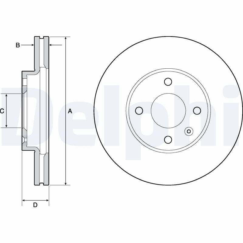 Brake Disc - BG4671C DELPHI