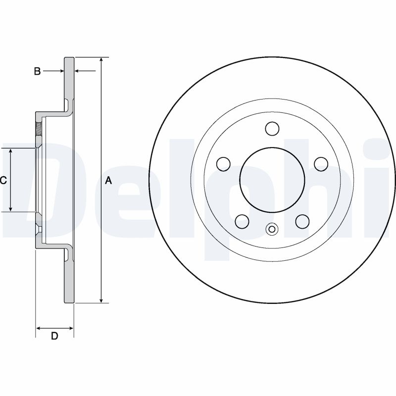 Brake Disc - BG4675 DELPHI