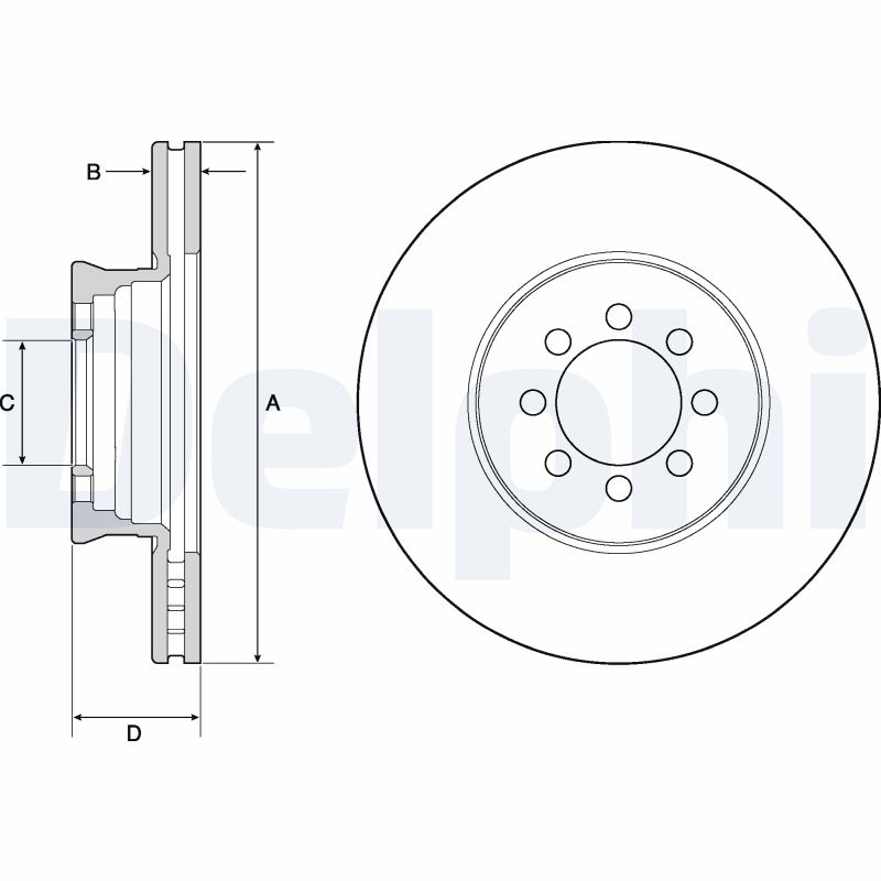 Brake Disc - BG4679C DELPHI