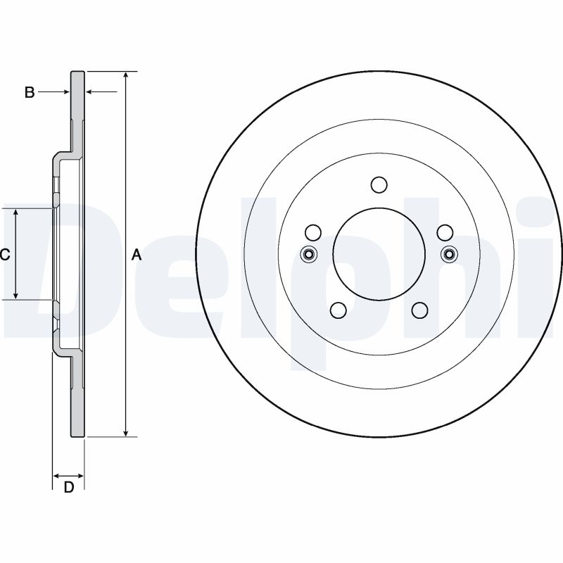 Brake Disc - BG4688C DELPHI