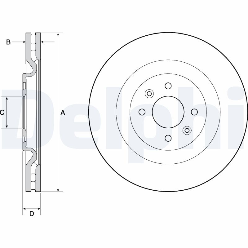 Brake Disc - BG4689C DELPHI