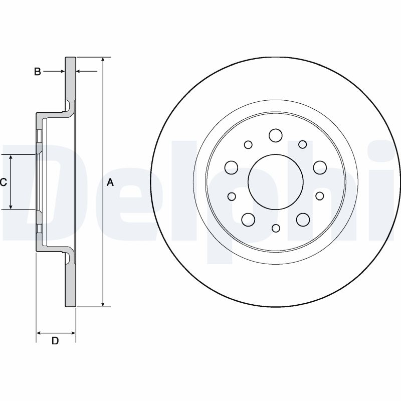 Brake Disc - BG4690C DELPHI