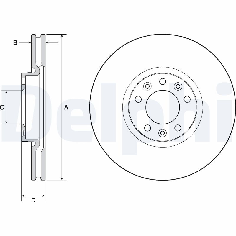 Brake Disc - BG4696C DELPHI