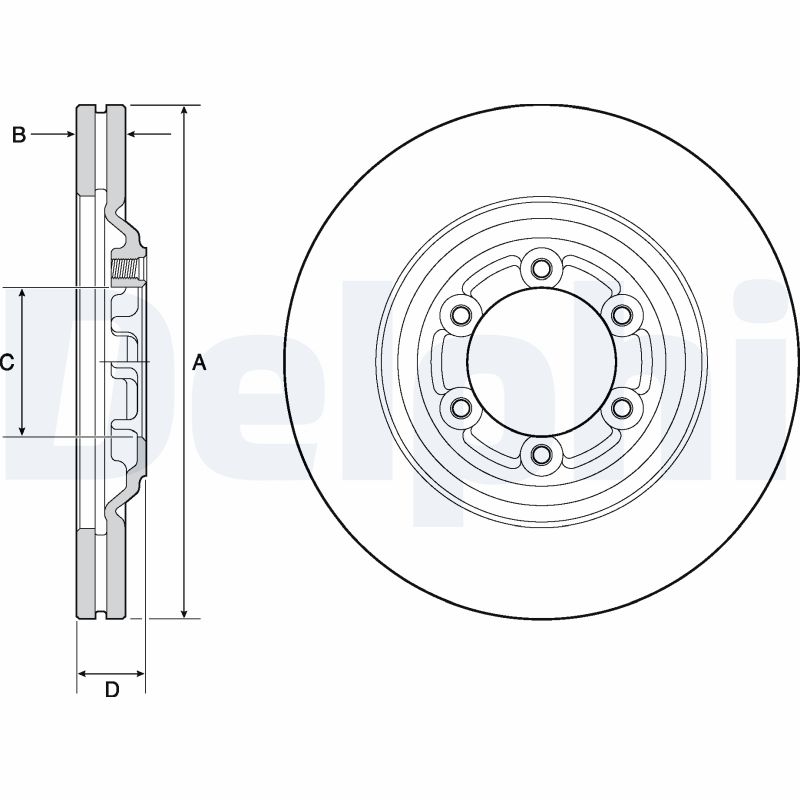 Brake Disc - BG4697C DELPHI