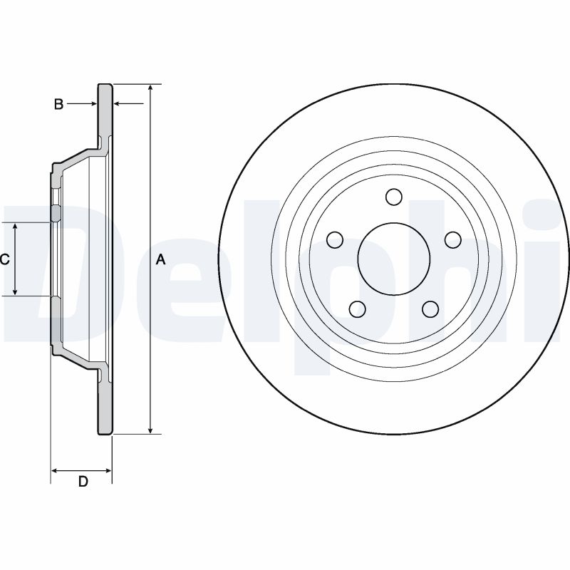 Brake Disc - BG4703C DELPHI