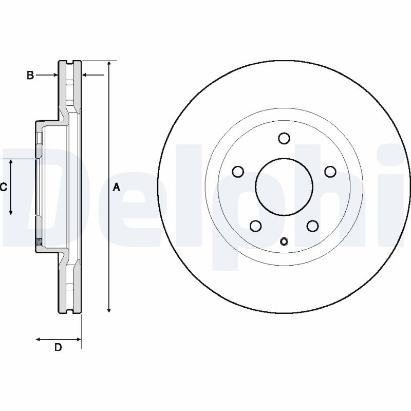 Brake Disc - BG4713C DELPHI