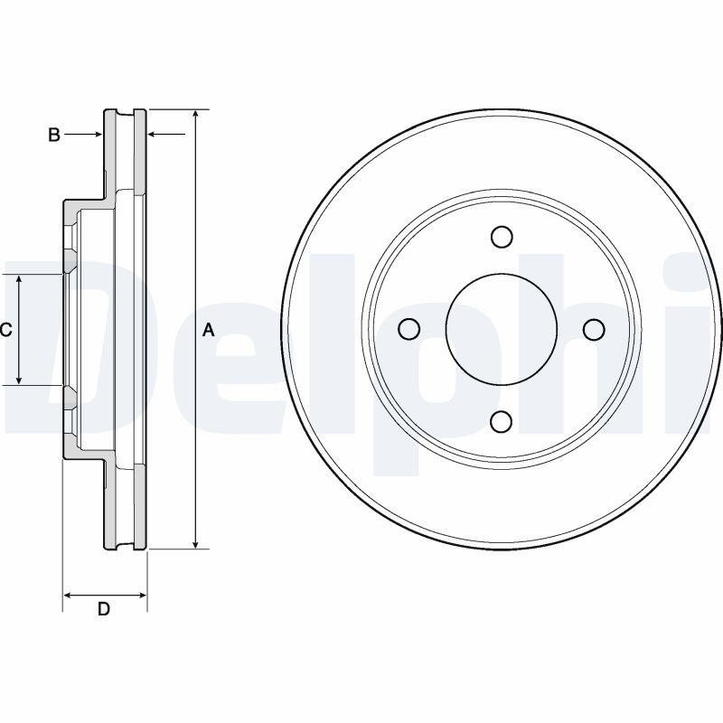 Brake Disc - BG4742C DELPHI