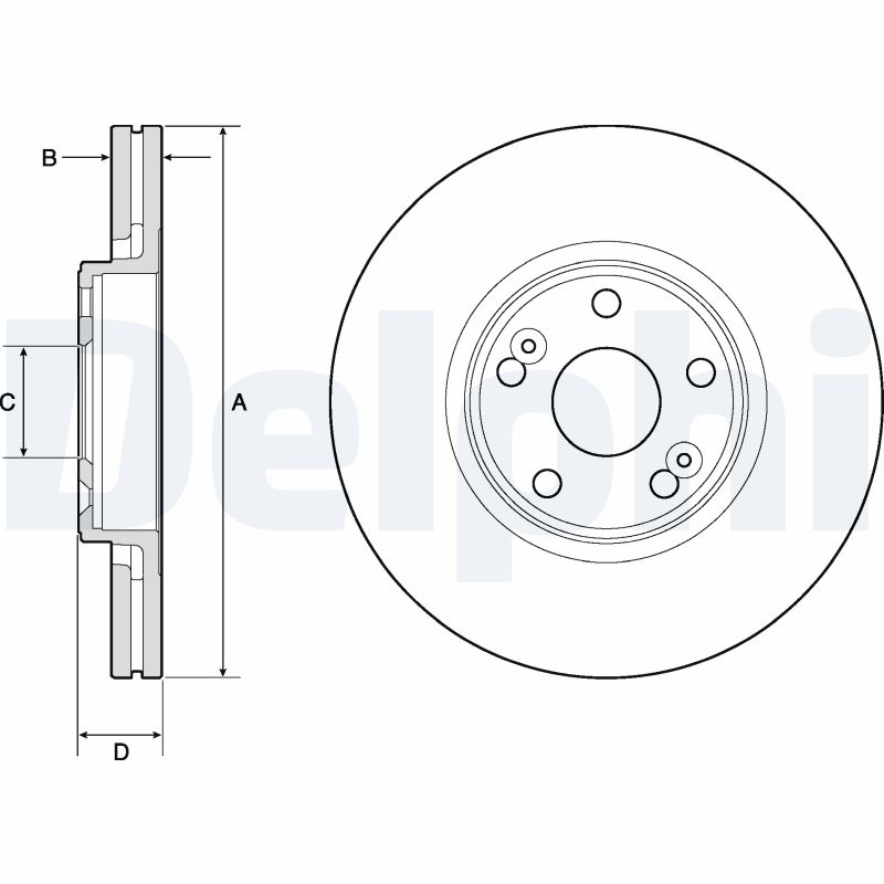 Brake Disc - BG4746C DELPHI