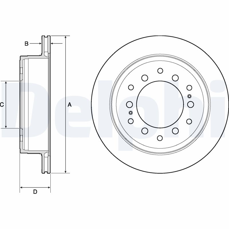 Brake Disc - BG4747C DELPHI