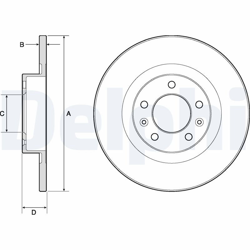 Brake Disc - BG4748C DELPHI