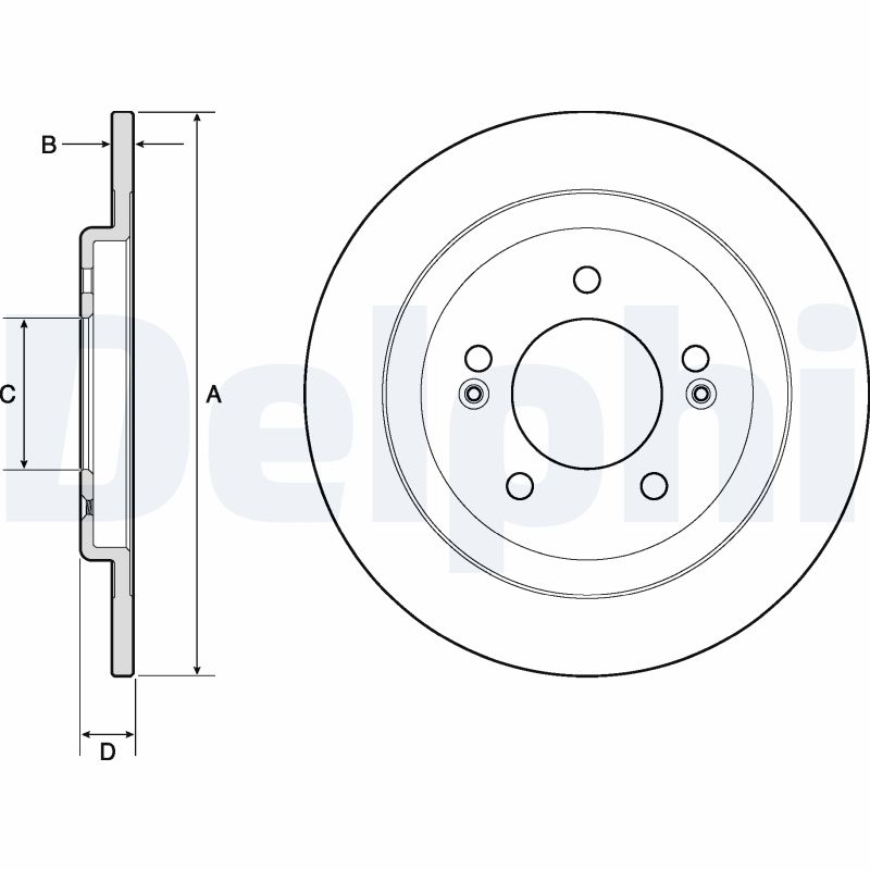 Brake Disc - BG4749C DELPHI