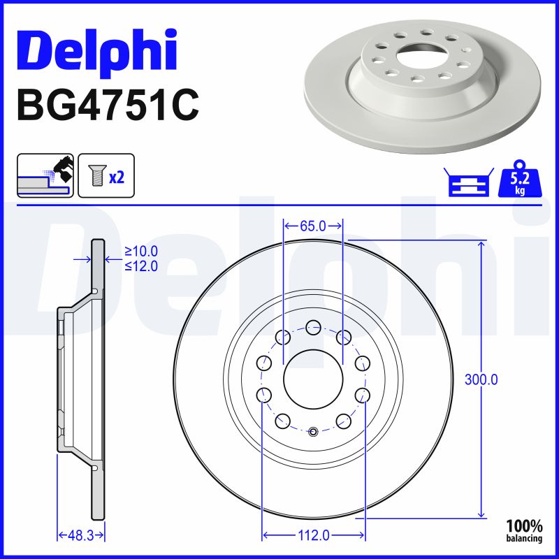 Discofreno - BG4751C DELPHI