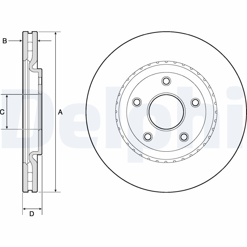 Brake Disc - BG4759C DELPHI